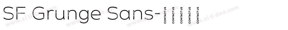 SF Grunge Sans字体转换
